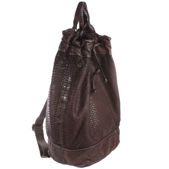 NWOT Langellotti Distressed Leather Backpack main image 7